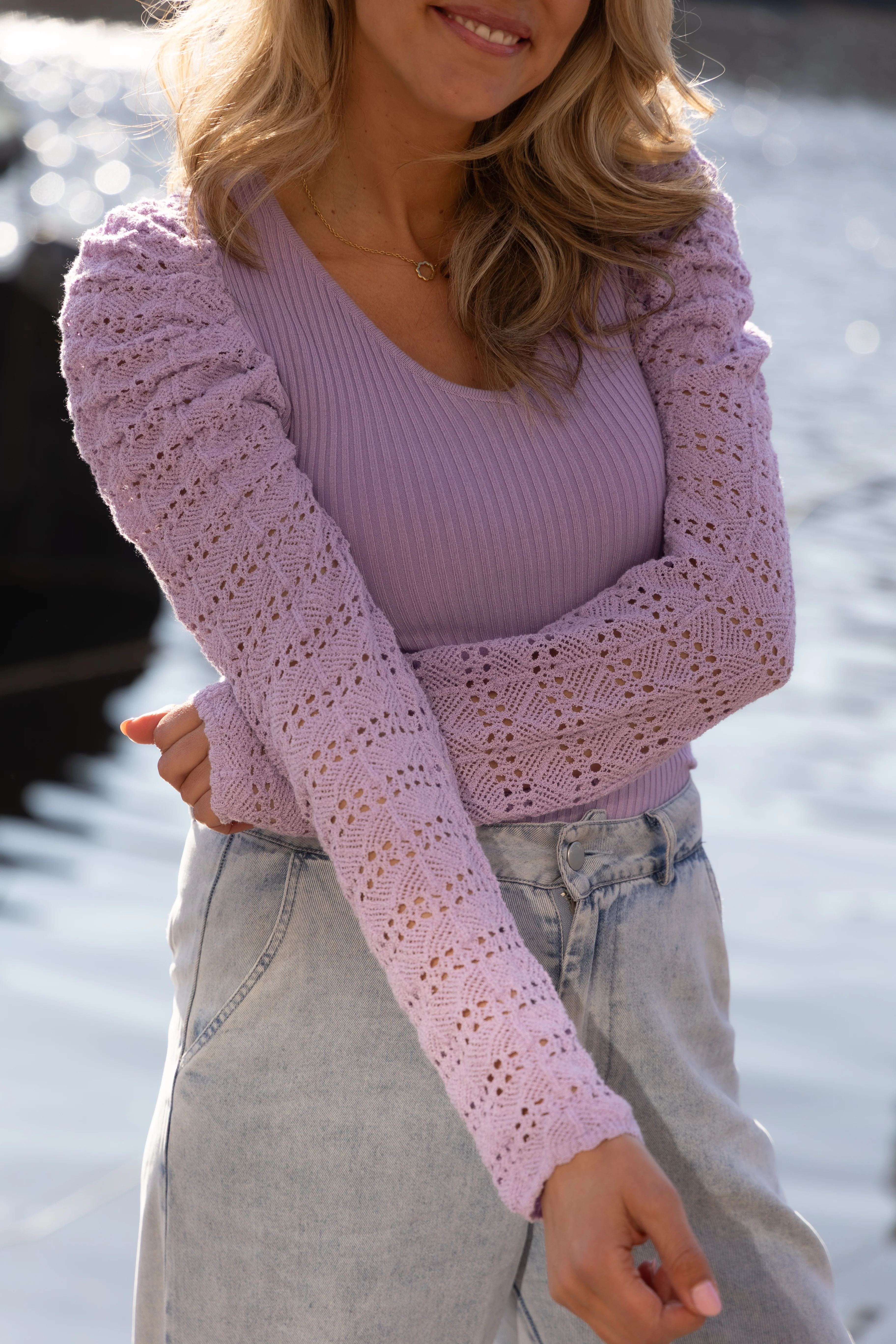 Trui Crochet | Purple | Studio Poespas - Image 8